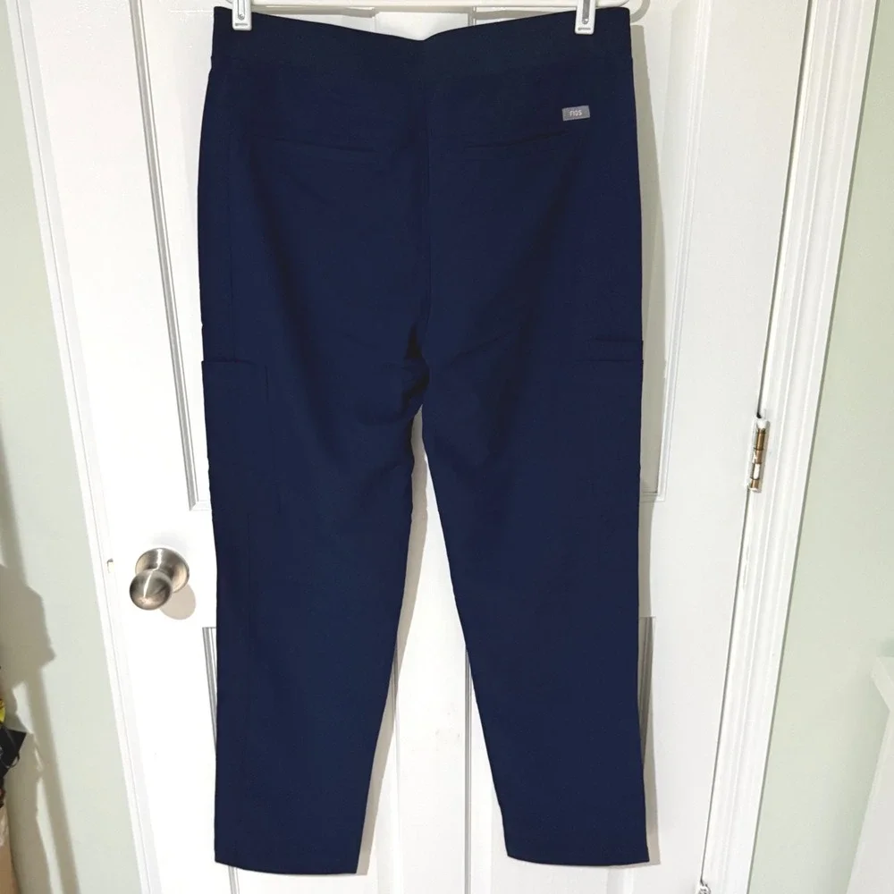 Figs Technical Collection Mens Navy Blue Scrub Cargo Pants Size L